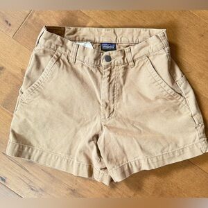 Patagonia Tan Canvas Stand Up Shorts 28